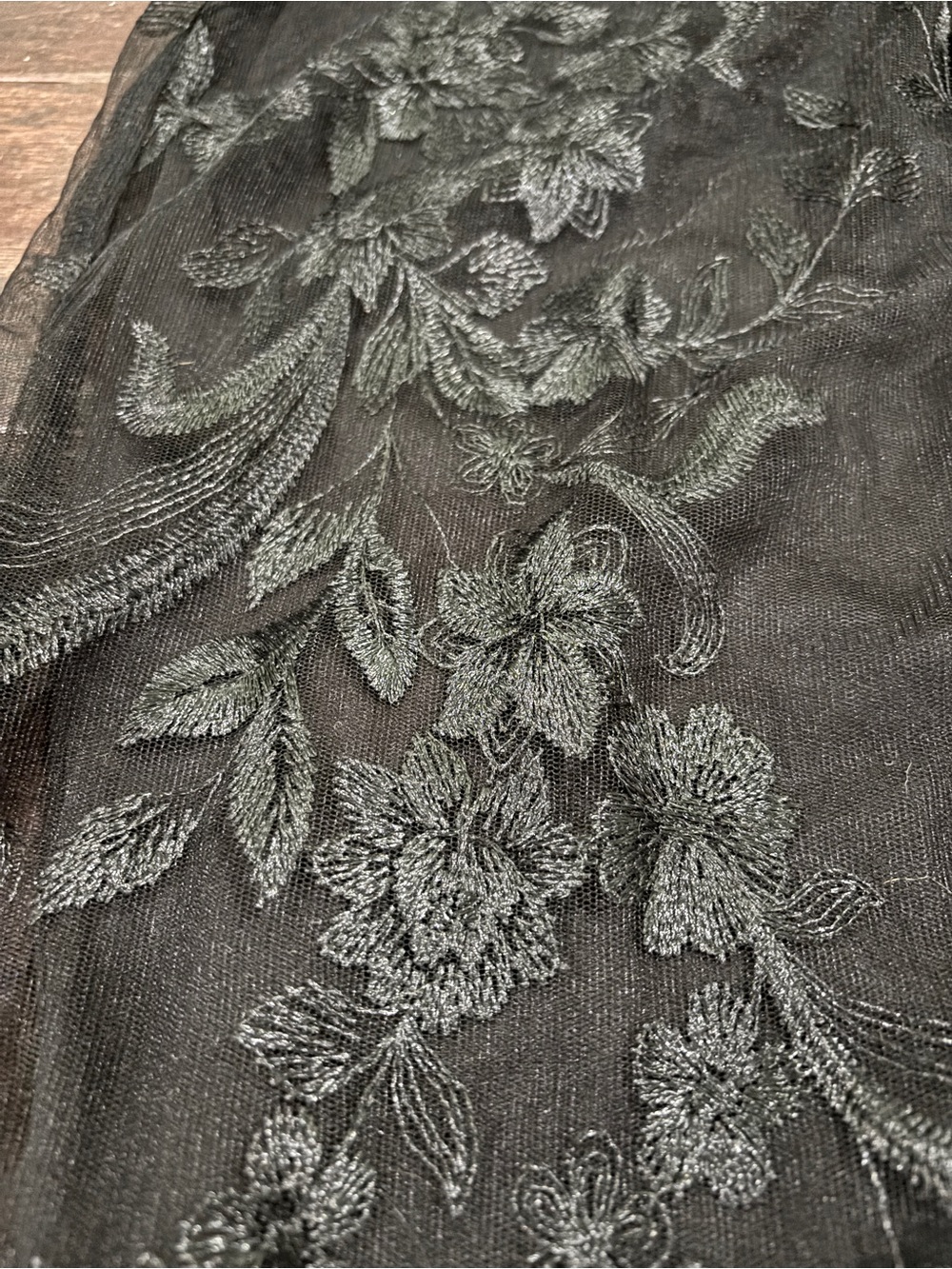 Baltic Born Black Lace Embroidered Midi Dress - Picture 5 of 5